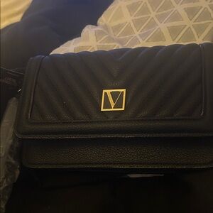 Victoria's Secret Black Quilted Clutch